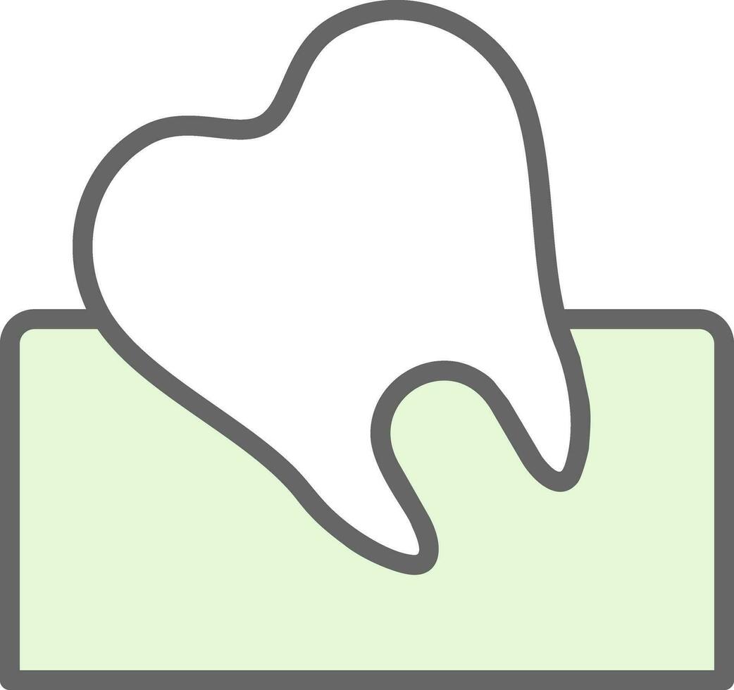 Wisdom Tooth Vector Icon Design