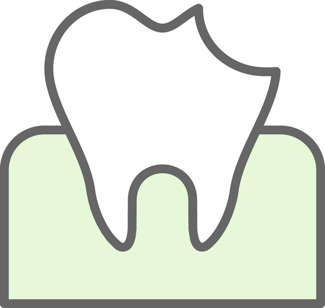 Dental Caries Vector Icon Design