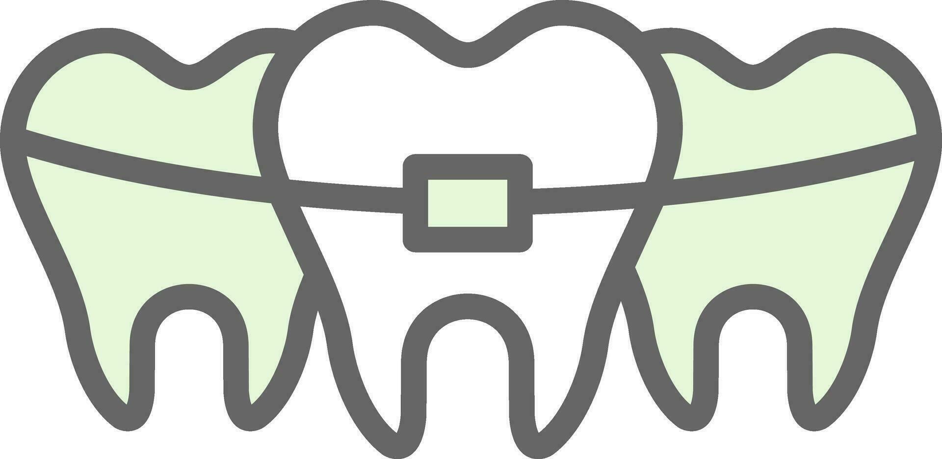 Broken Tooth Vector Icon Design