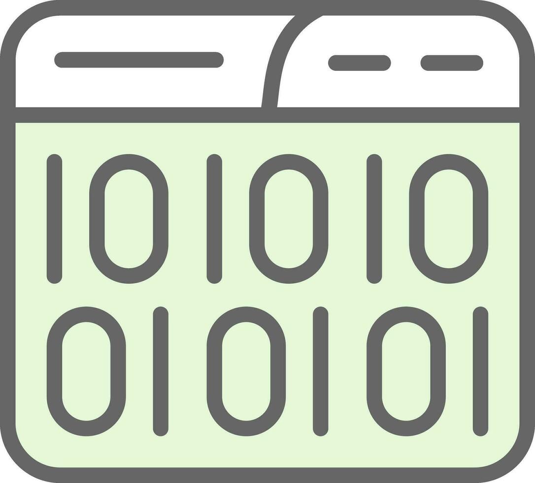 Binary Code Vector Icon Design