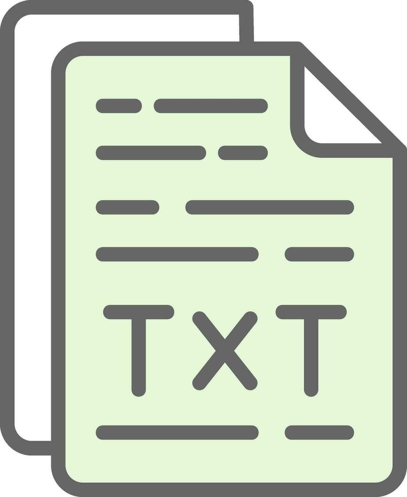 Txt File Vector Icon Design