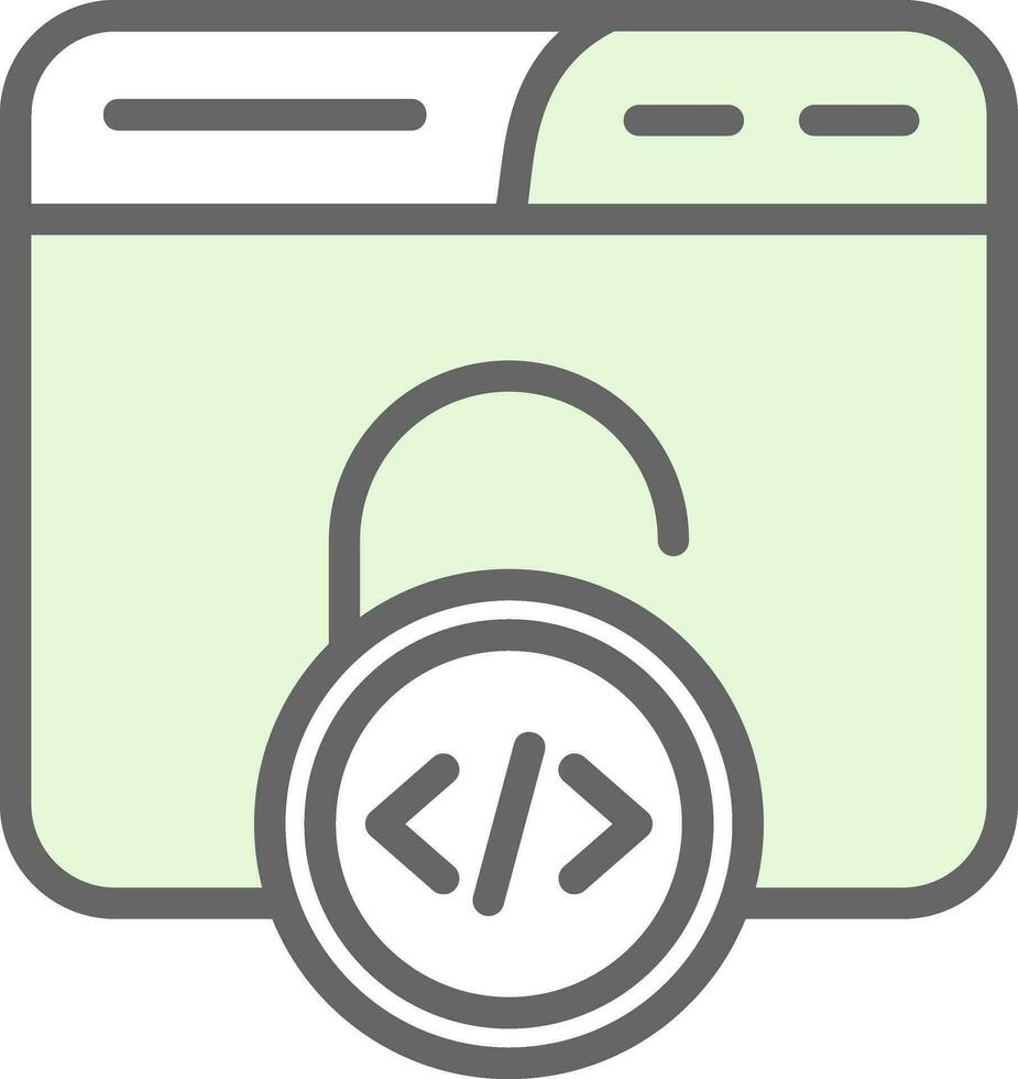 Unsecured Vector Icon Design