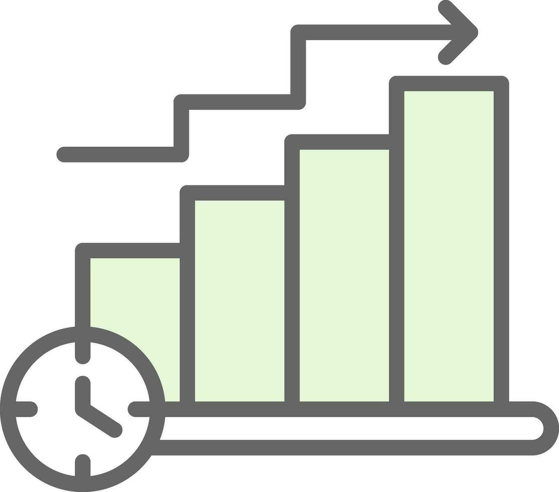 Bar Chart Vector Icon Design