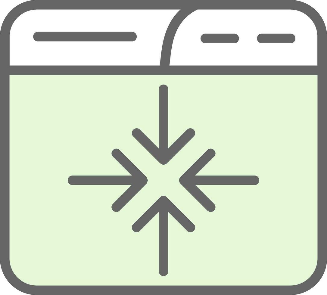 Minimize Vector Icon Design