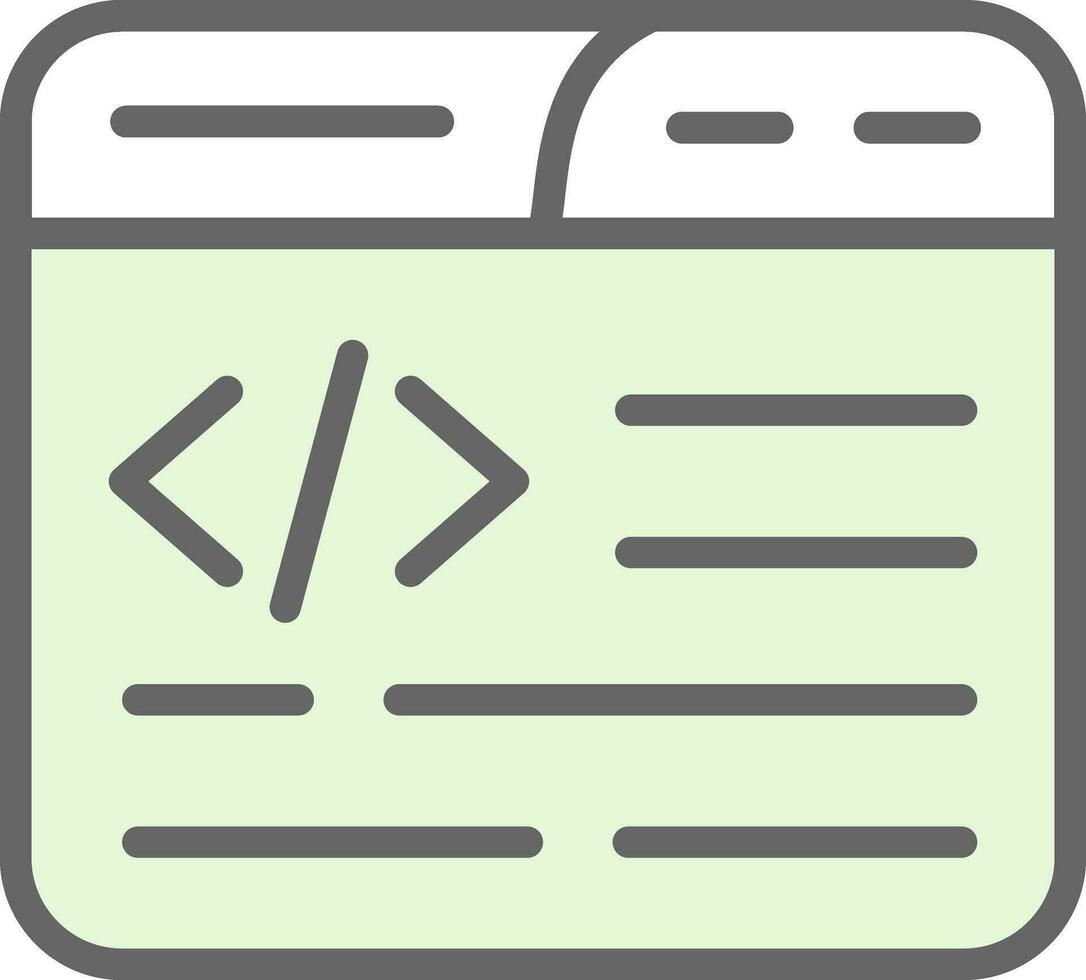 Web Coding Vector Icon Design