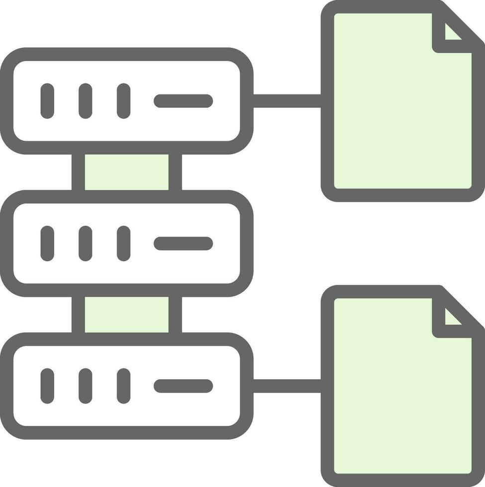 Database File Vector Icon Design