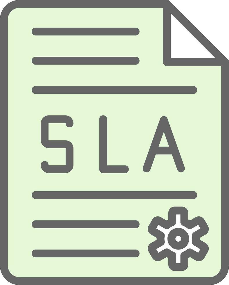 Sla Vector Icon Design