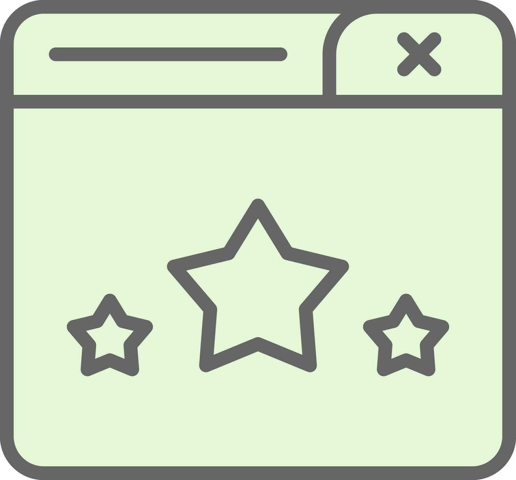 Web Rating Vector Icon Design