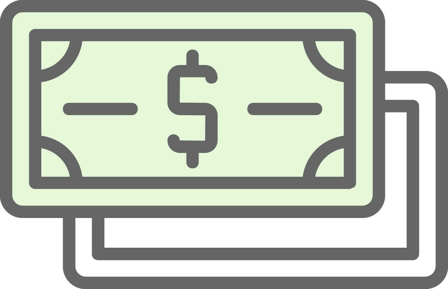 Dollar Note Vector Icon Design