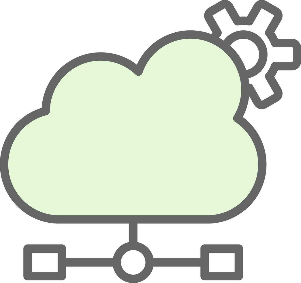 Cloud Computing Vector Icon Design