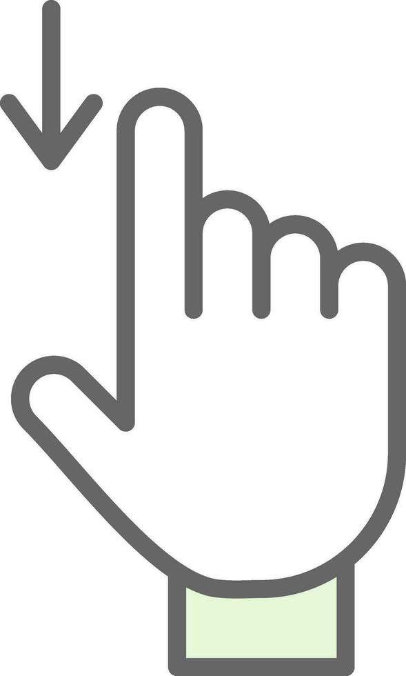 Down Arrow Vector Icon Design