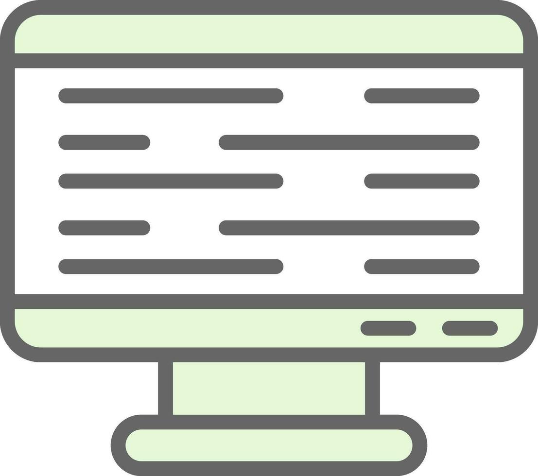 Monitor Screen Vector Icon Design