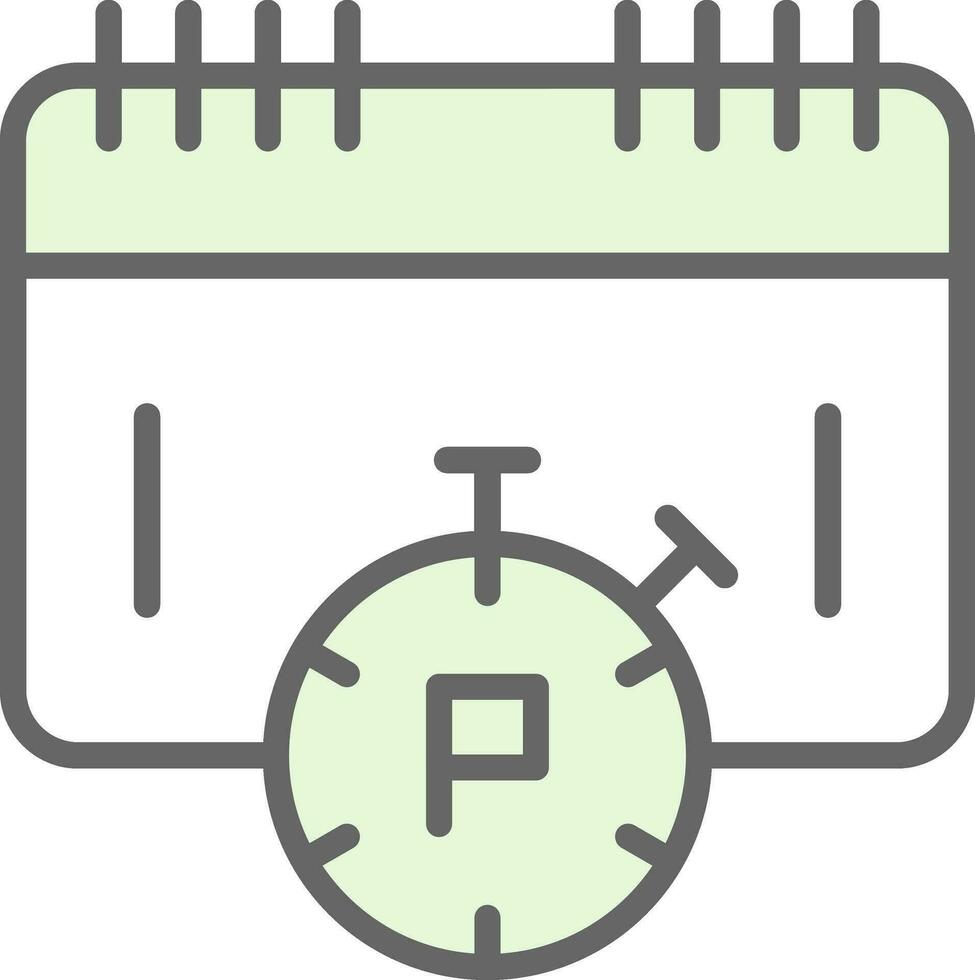 Deadline Vector Icon Design