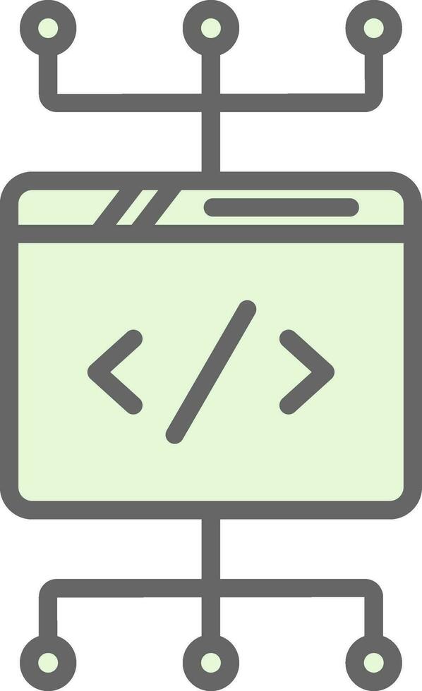 codificación vector icono diseño