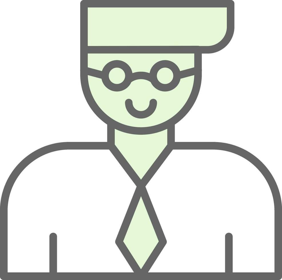 Professor Vector Icon Design