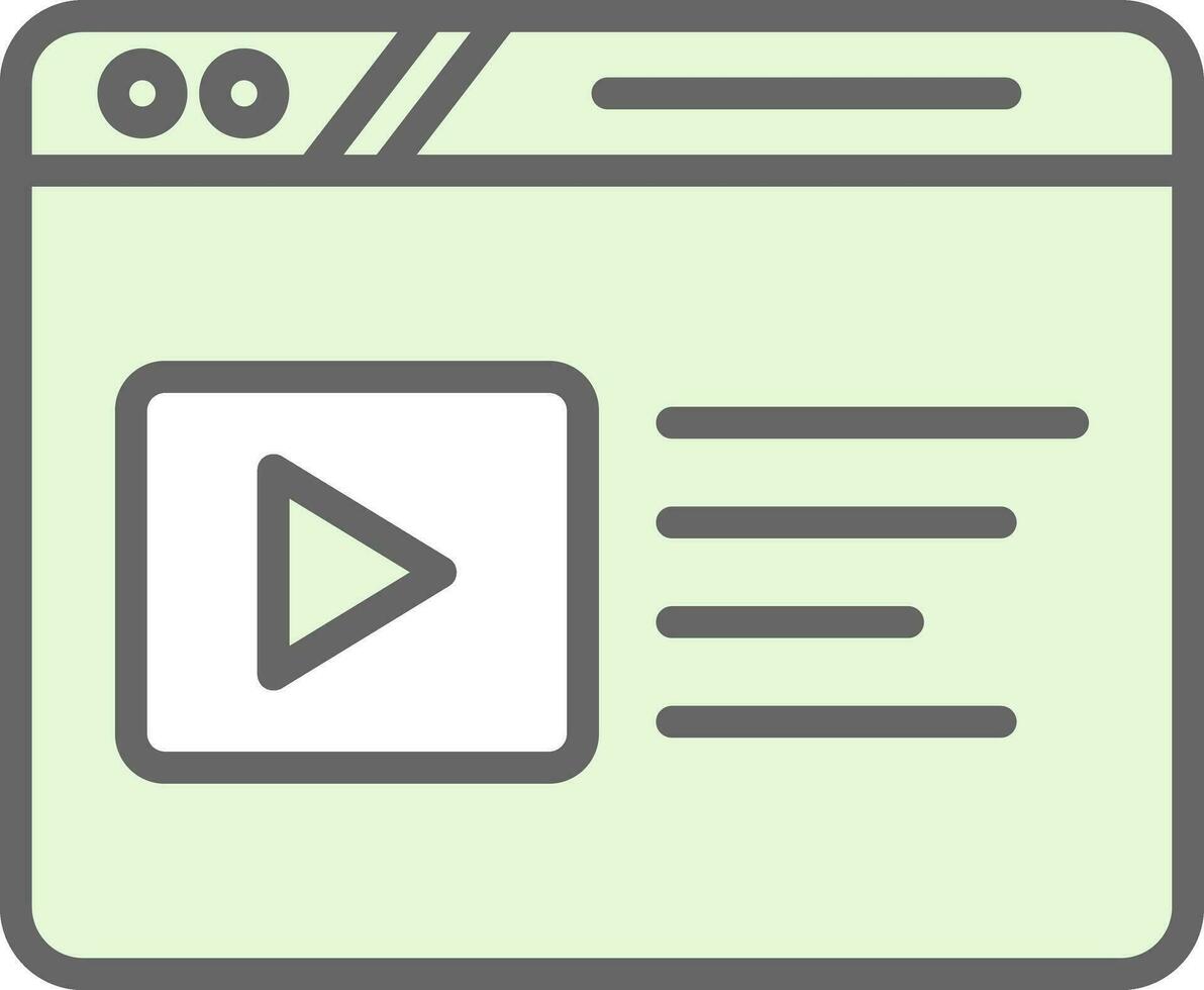 Video Web Vector Icon Design