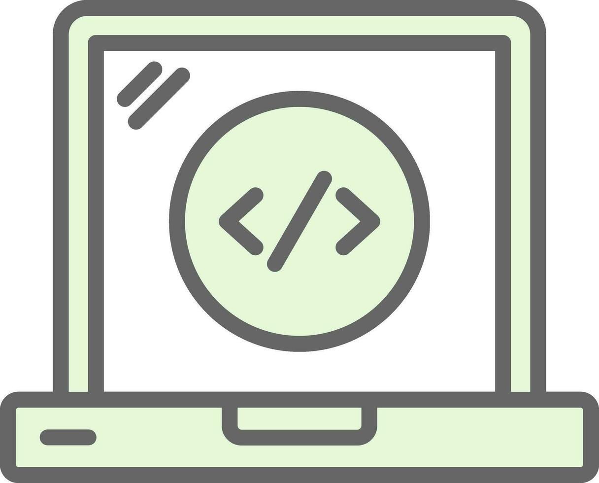 Web Coding Vector Icon Design
