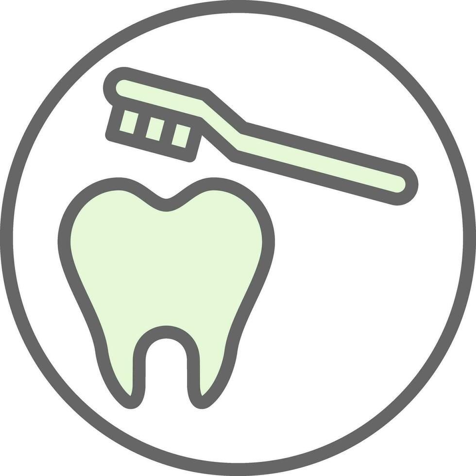 Cleaning Tooth Vector Icon Design