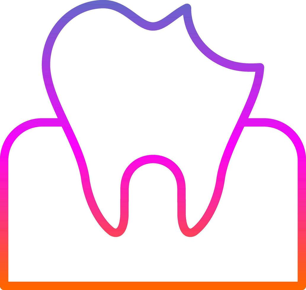 Dental Caries Vector Icon Design