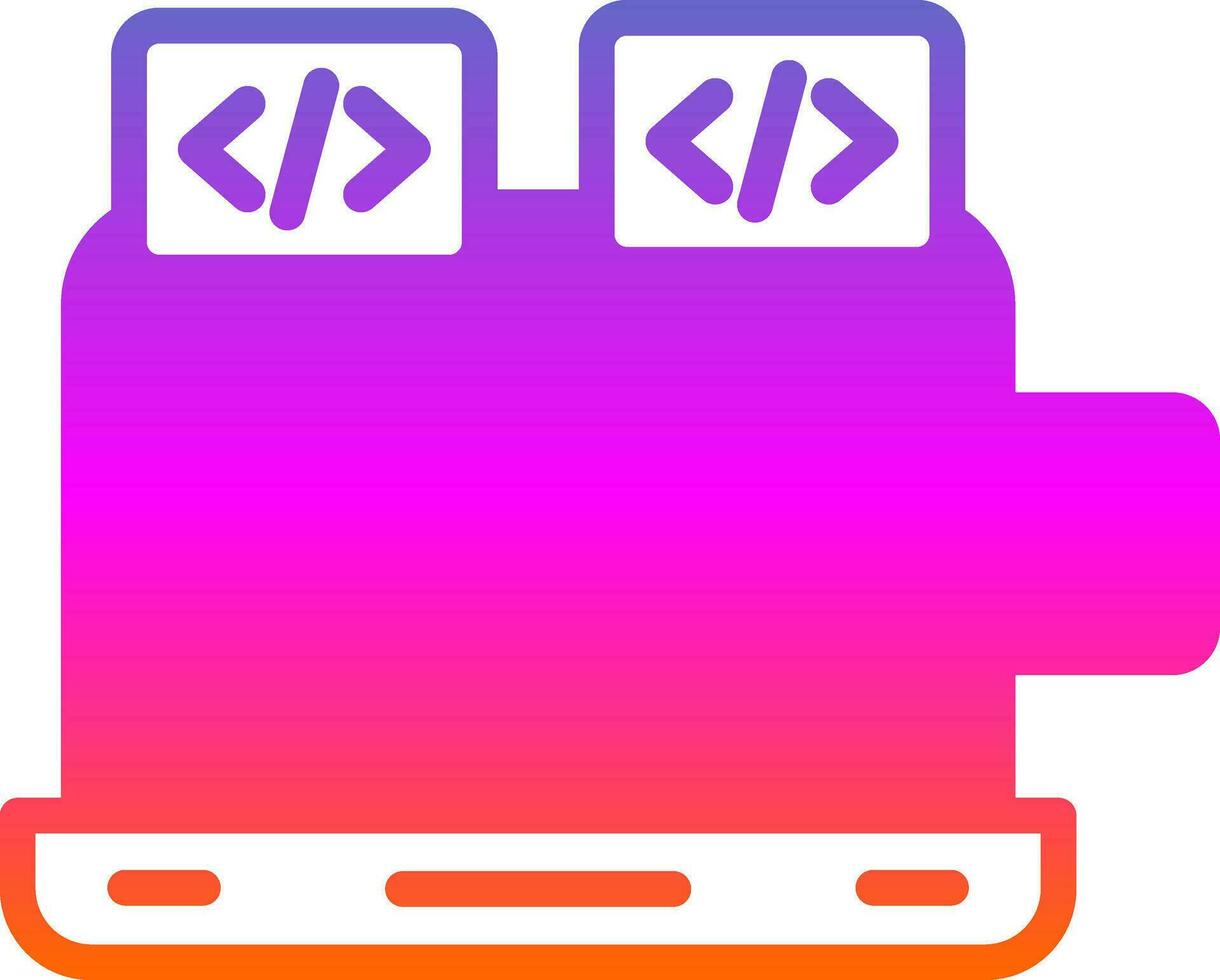 Coding Vector Icon Design