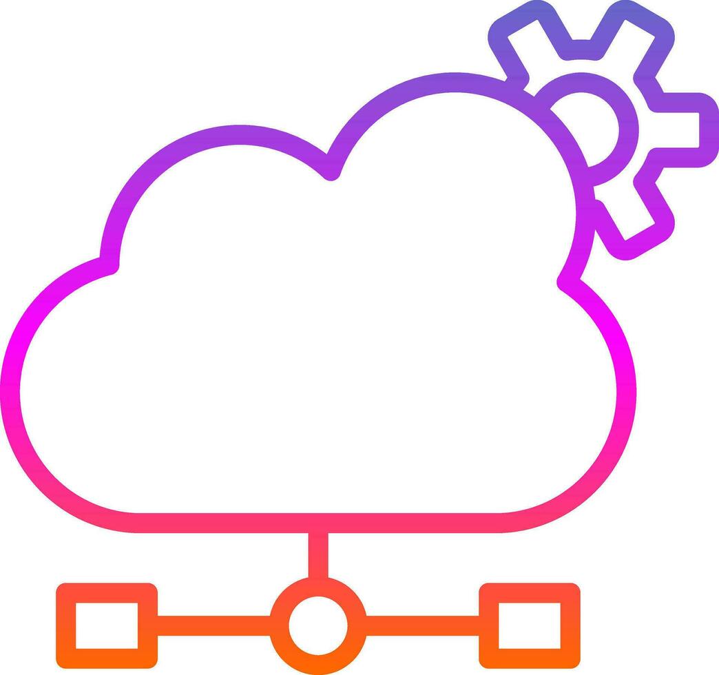 Cloud Computing Vector Icon Design