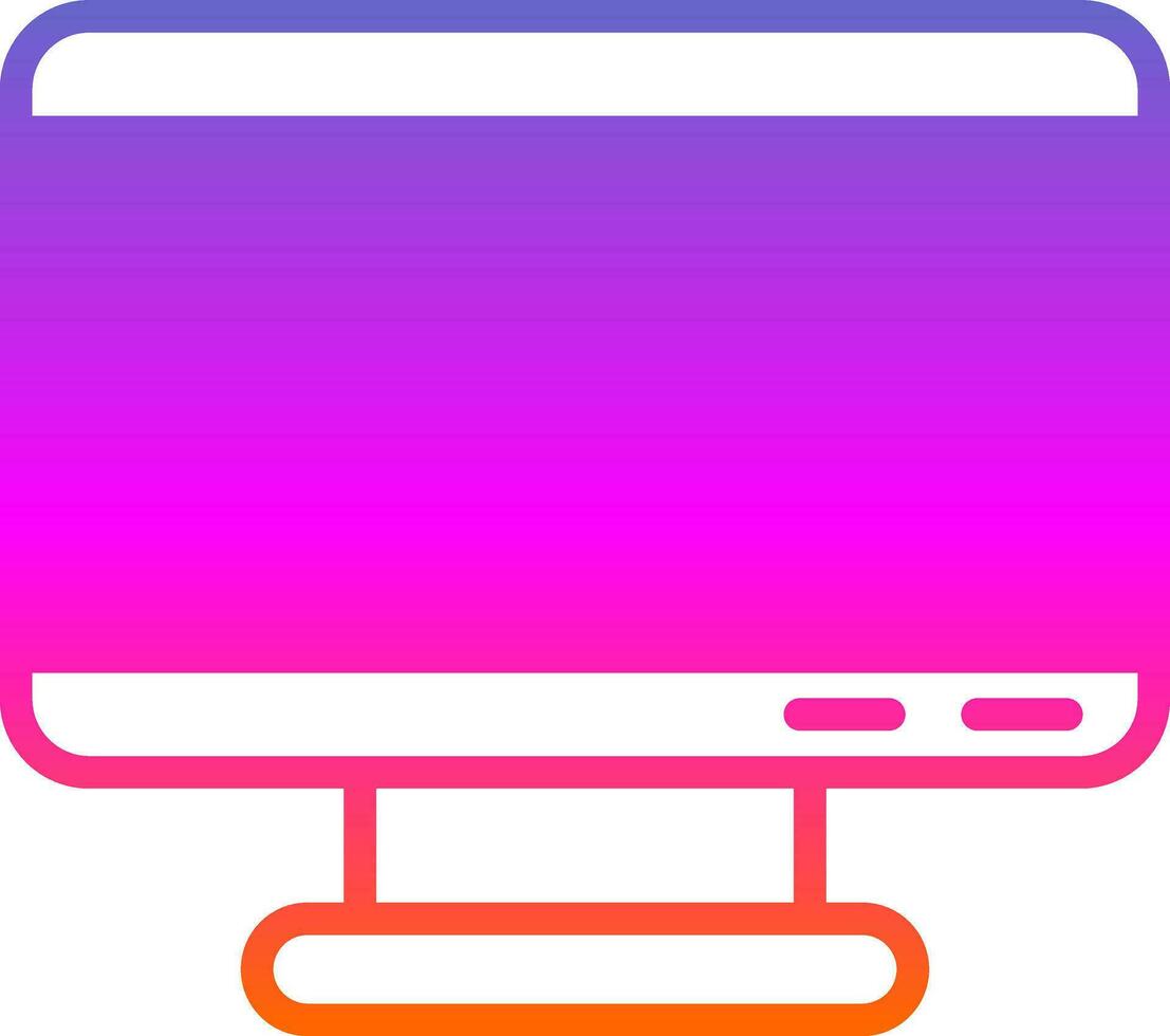 Monitor Screen Vector Icon Design