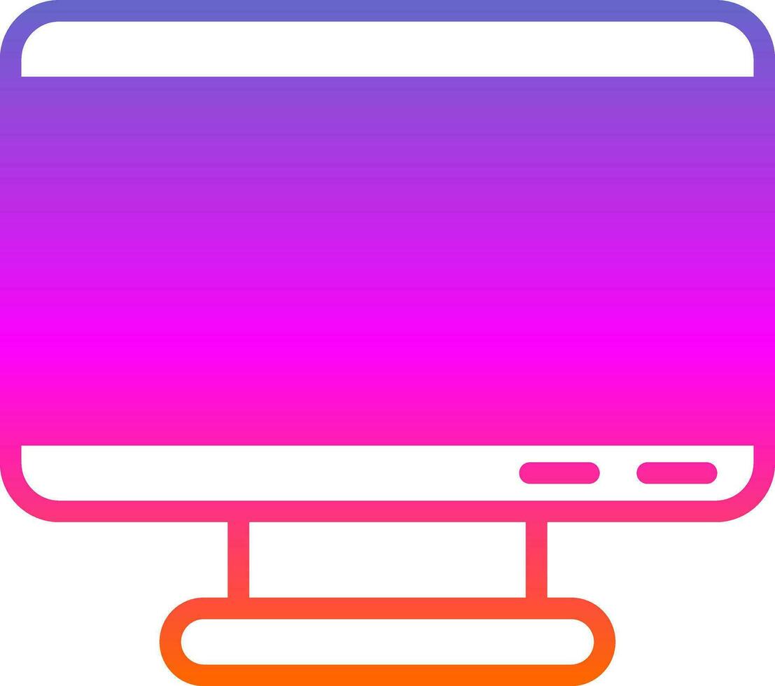 Monitor Screen Vector Icon Design