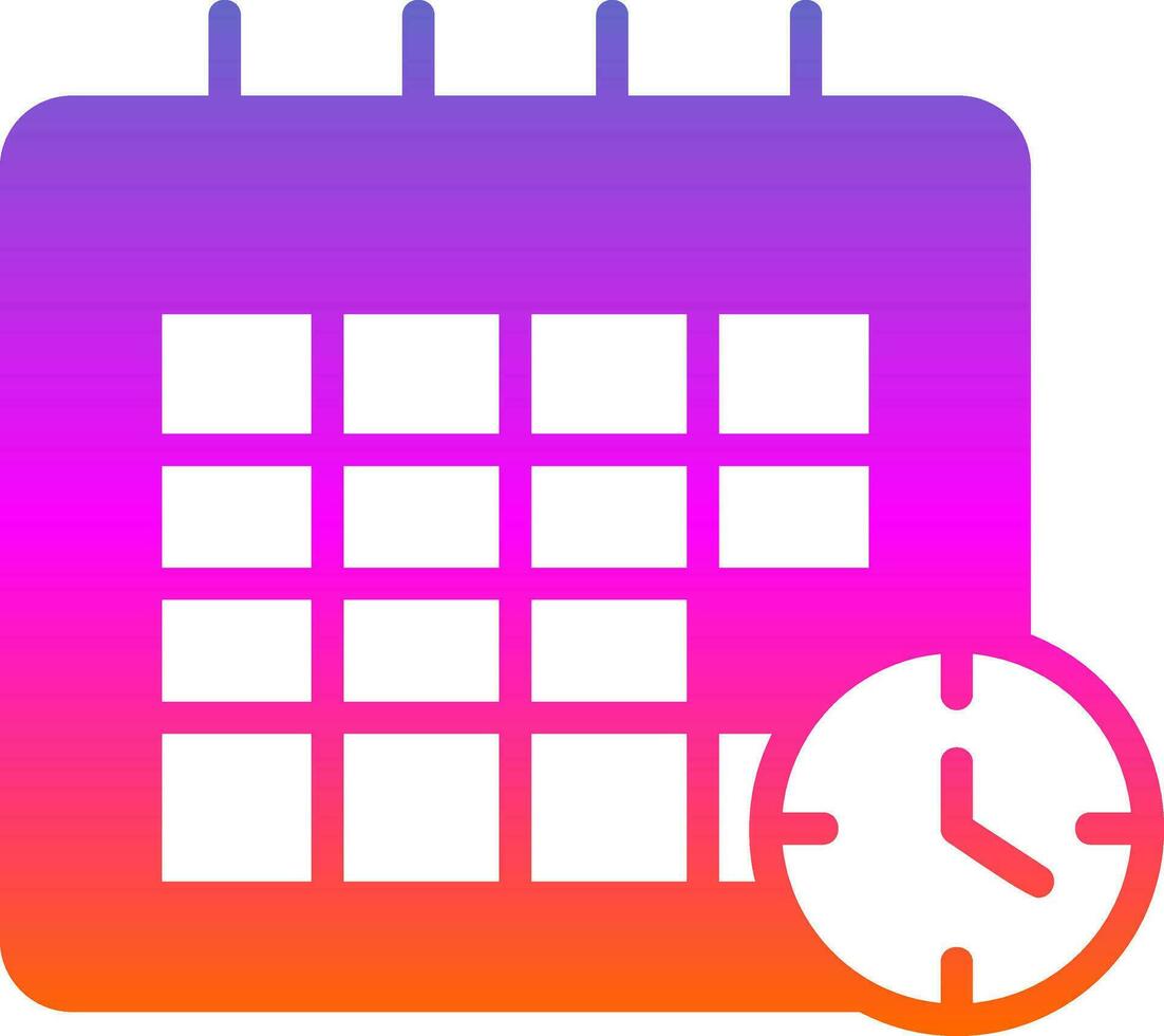Deadline Vector Icon Design