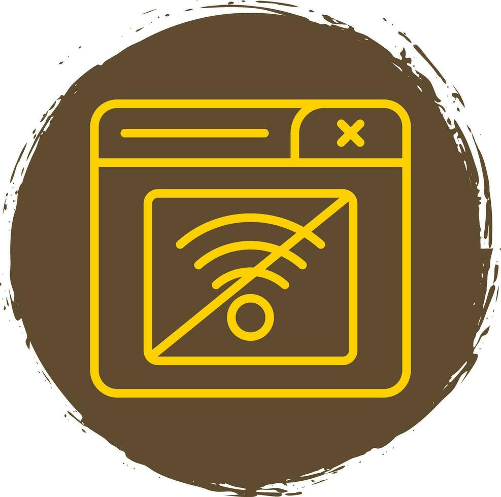 Connection Error Vector Icon Design