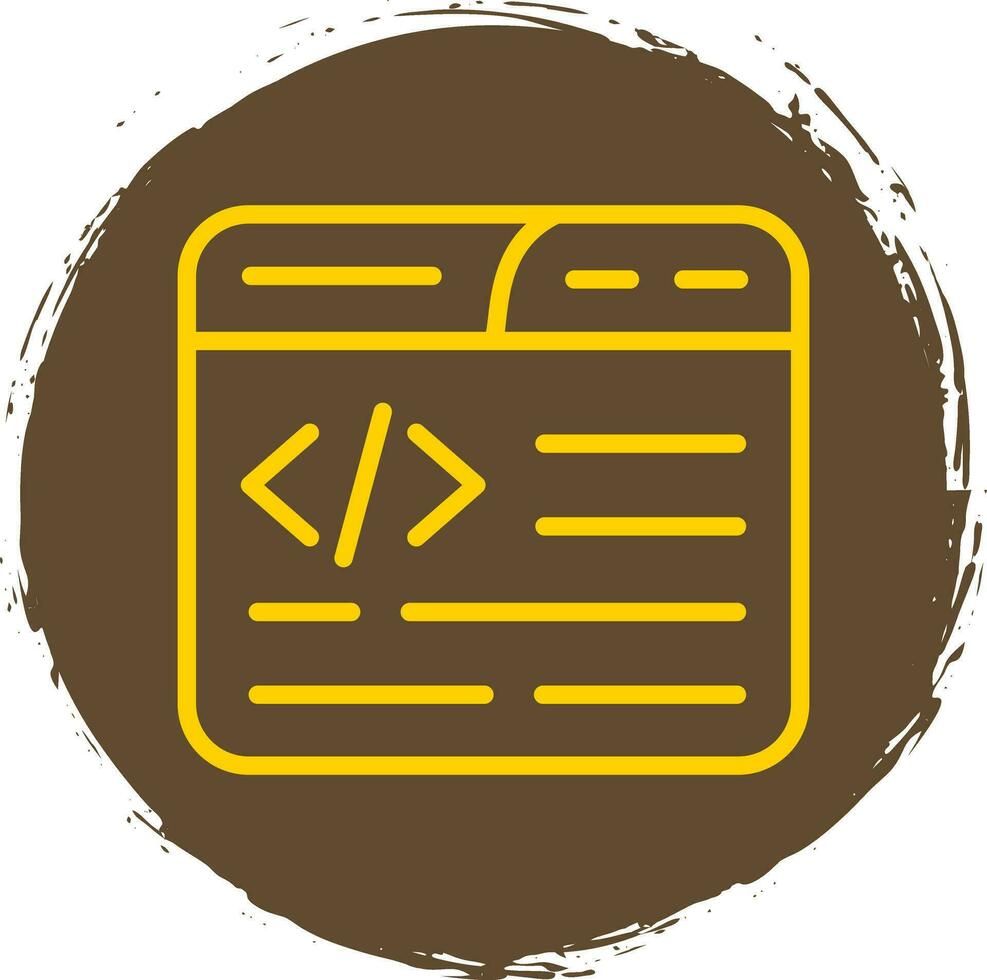 Web Coding Vector Icon Design