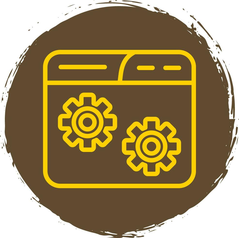 Website Setting Vector Icon Design