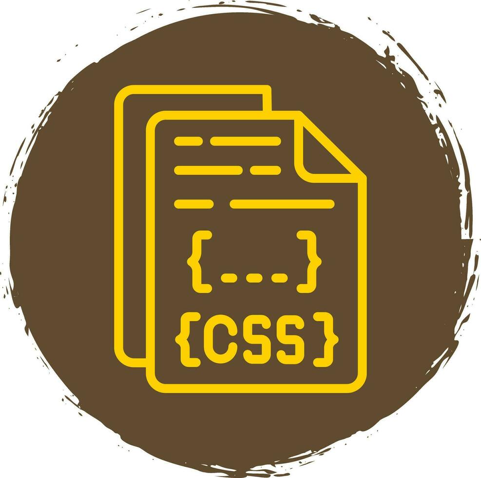 diseño de icono de vector de archivo css