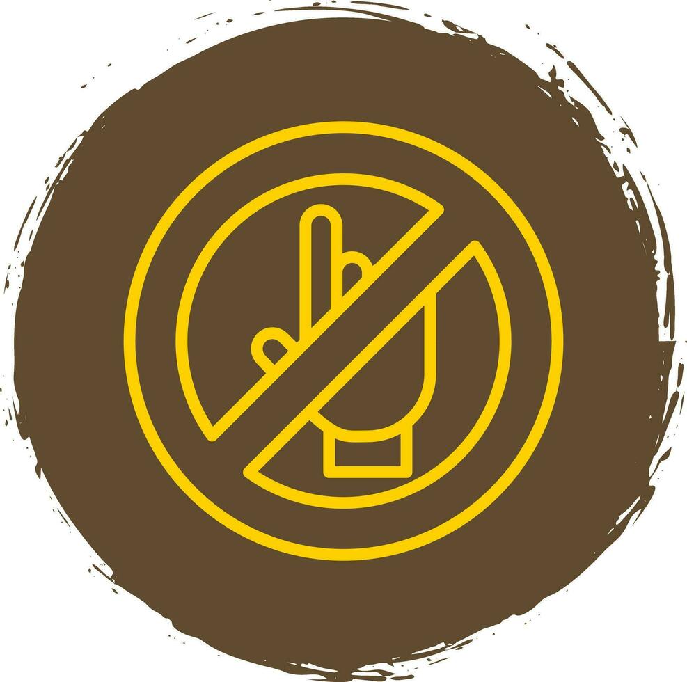 Do Not Touch Vector Icon Design