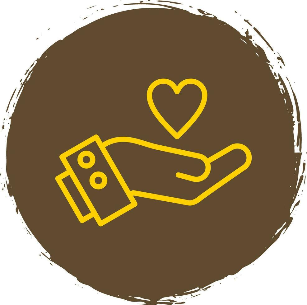 Give Love Vector Icon Design