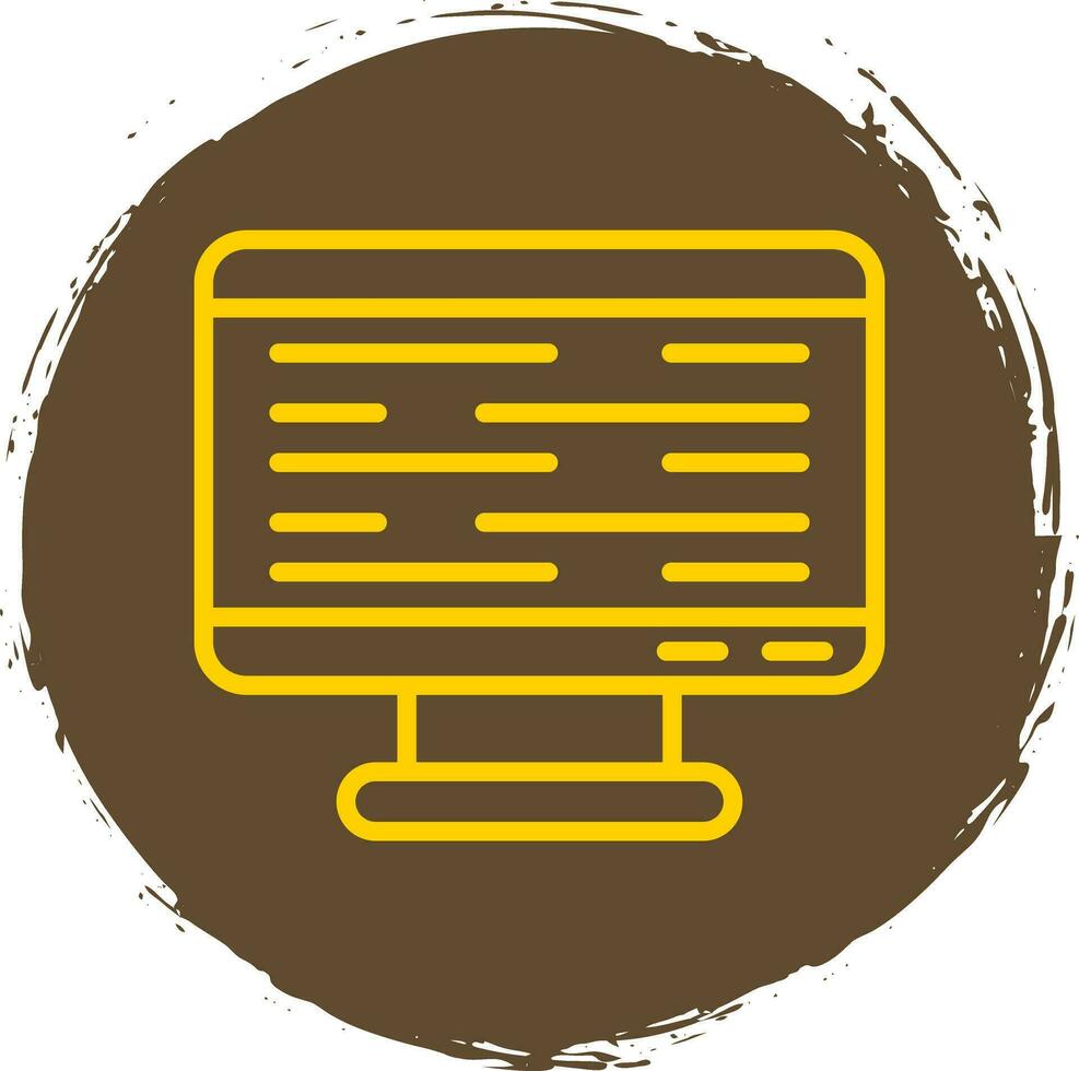 Monitor Screen Vector Icon Design
