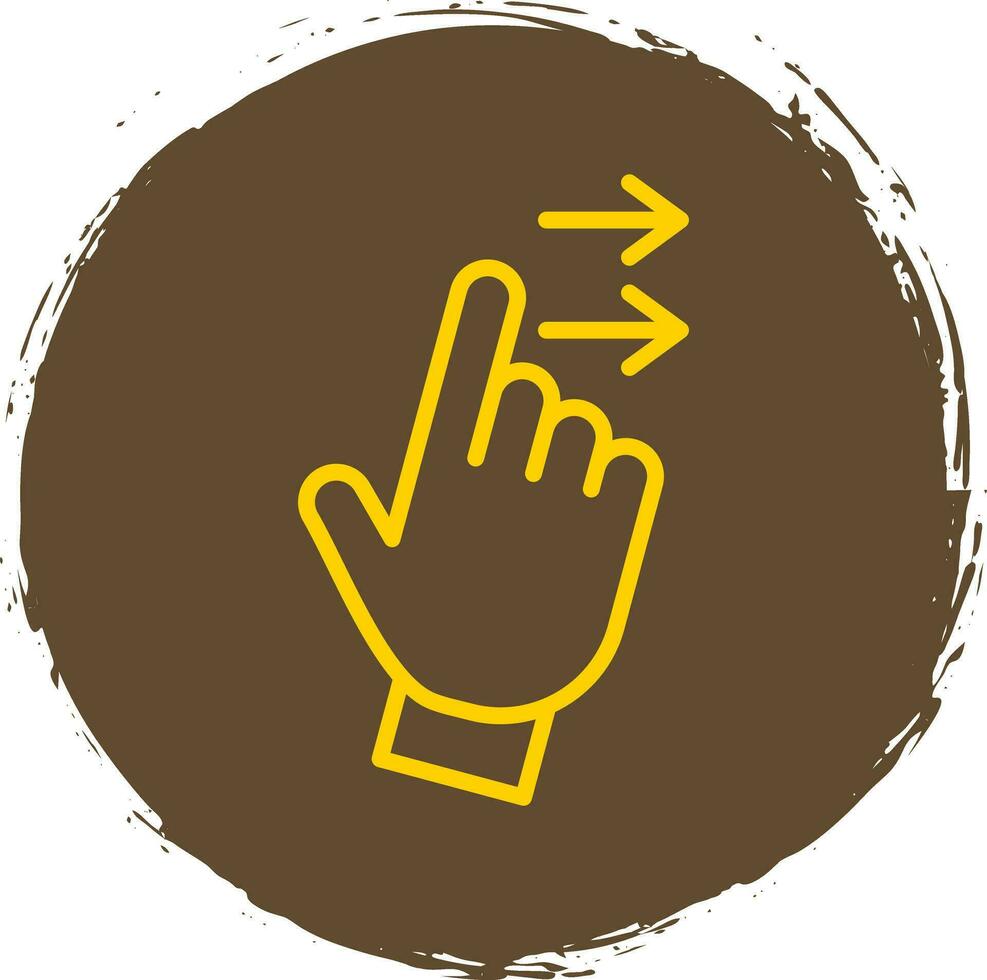 Swipe Right Vector Icon Design