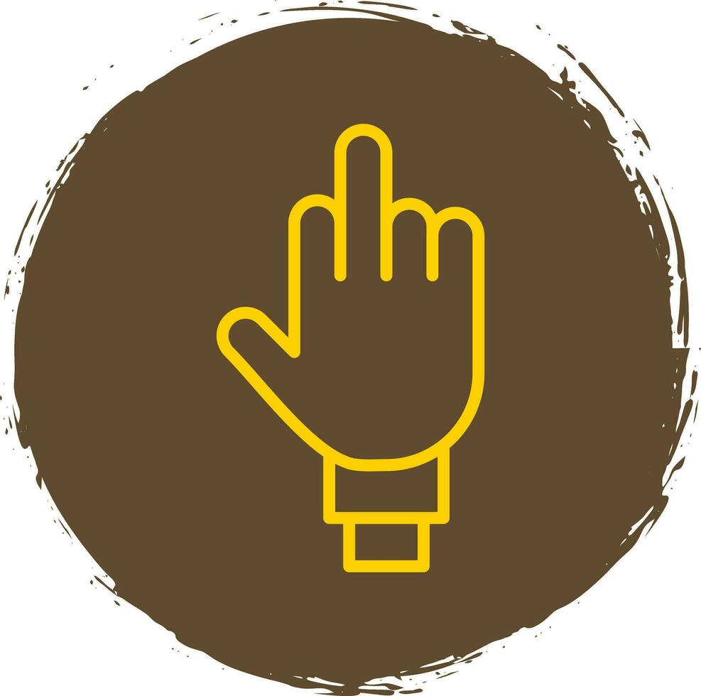 Middle Finger Vector Icon Design