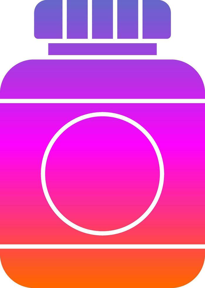 Pills Bottle Vector Icon Design
