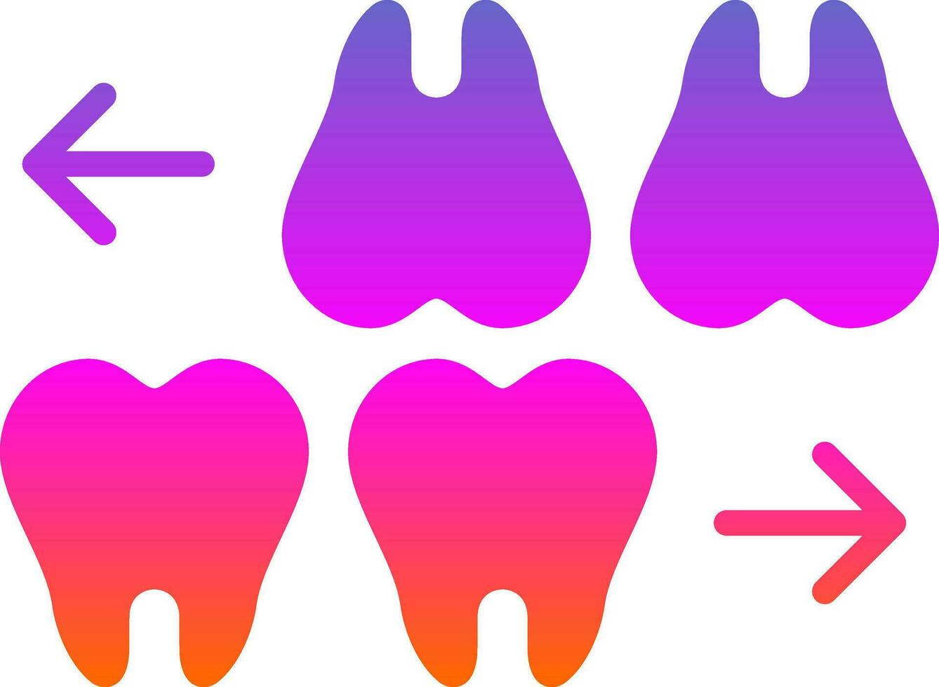 dientes vector icono diseño