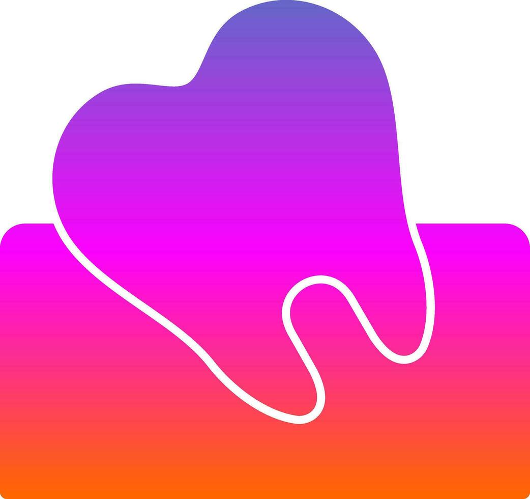 Wisdom Tooth Vector Icon Design