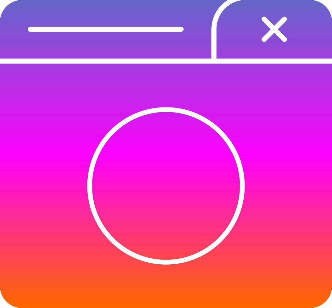 New Window Vector Icon Design