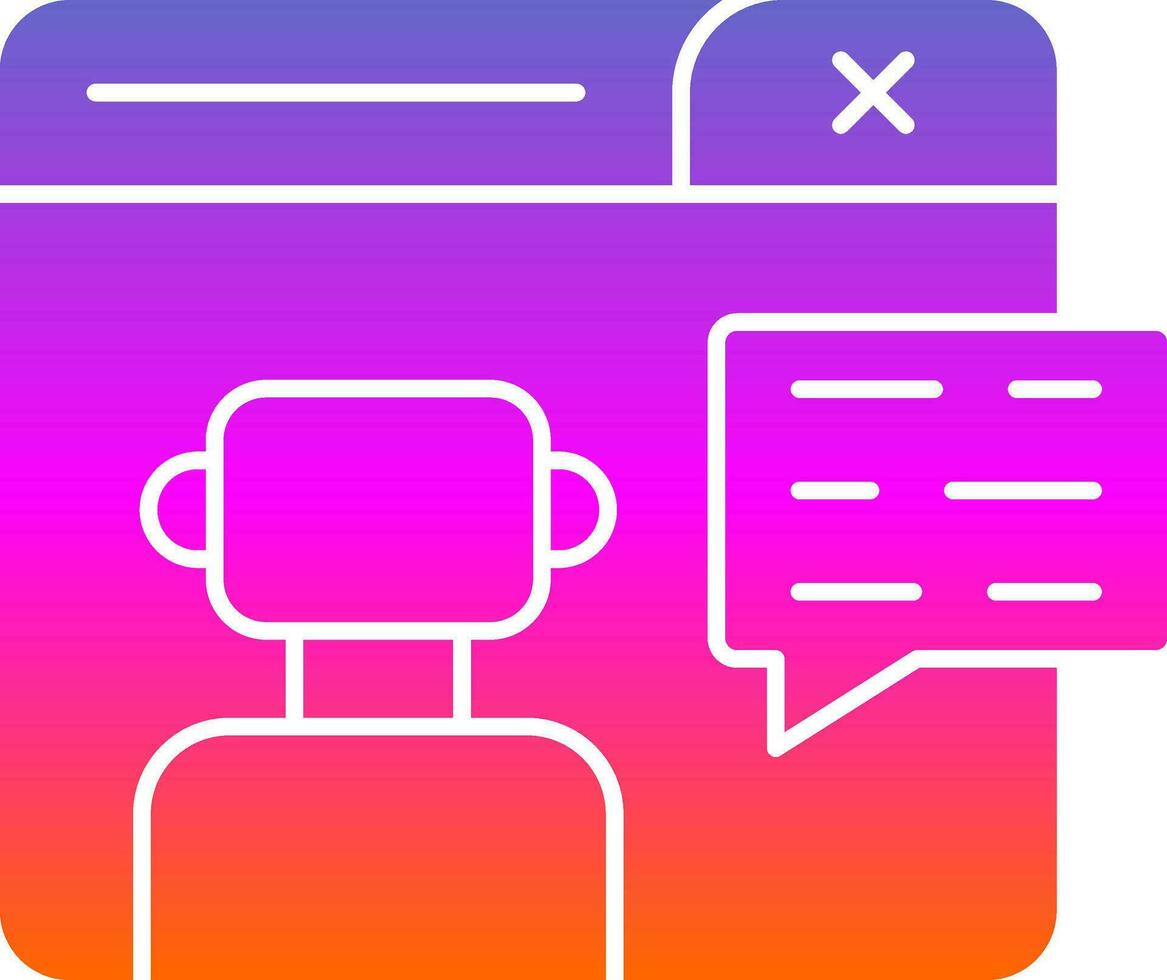 Chatbot Vector Icon Design