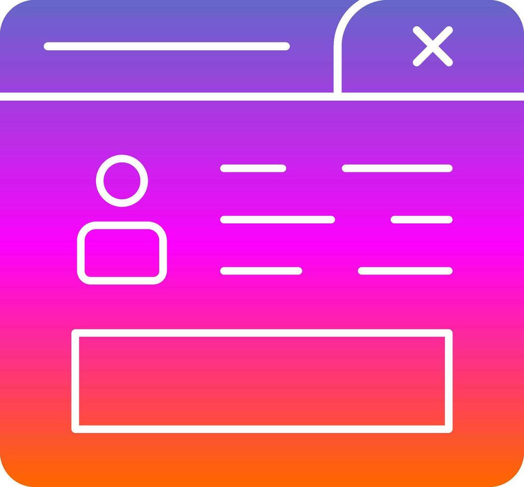 Profile Vector Icon Design
