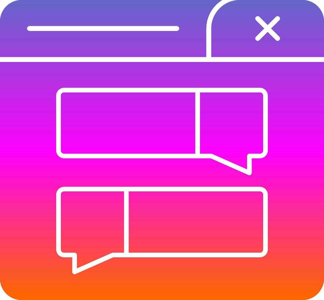 Forum Vector Icon Design