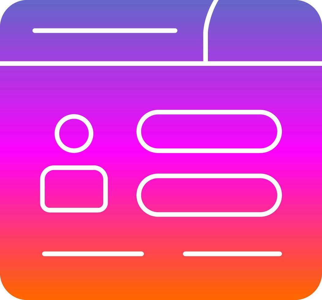 Signup Vector Icon Design