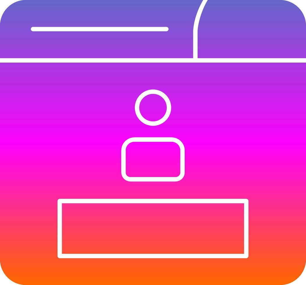 Login Vector Icon Design