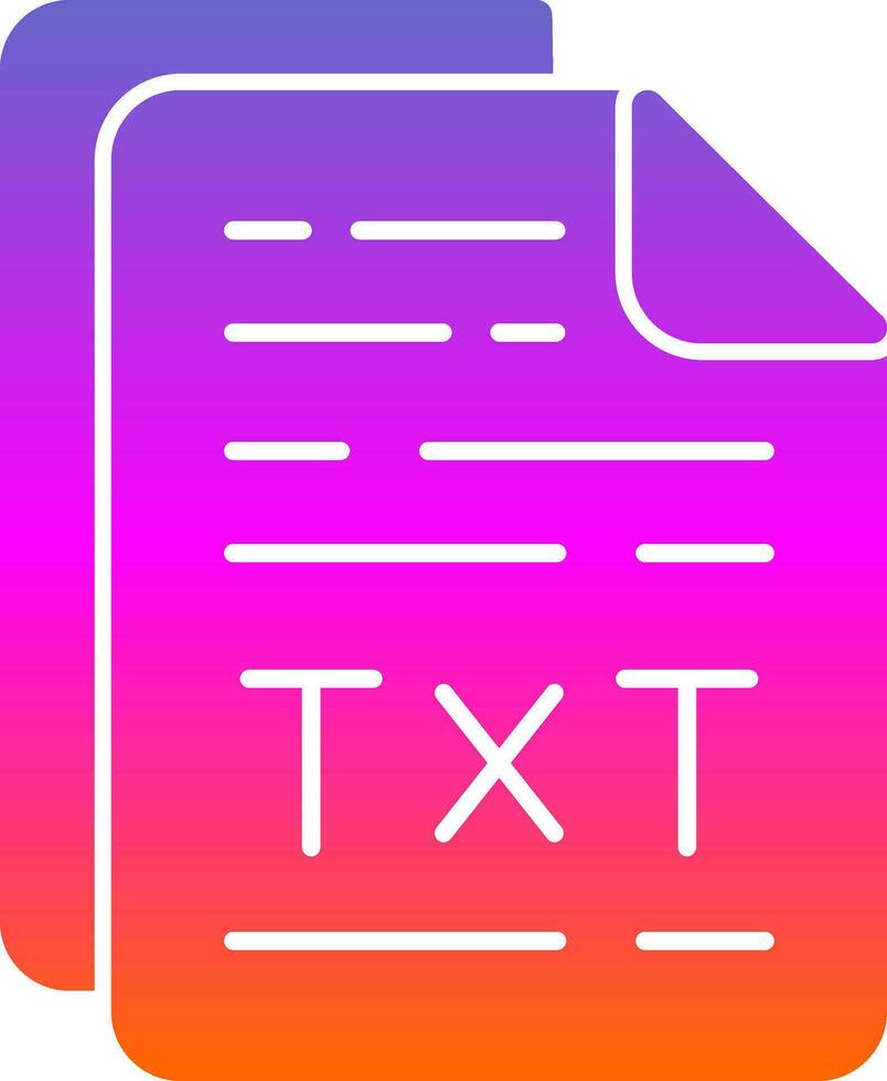 Txt File Vector Icon Design