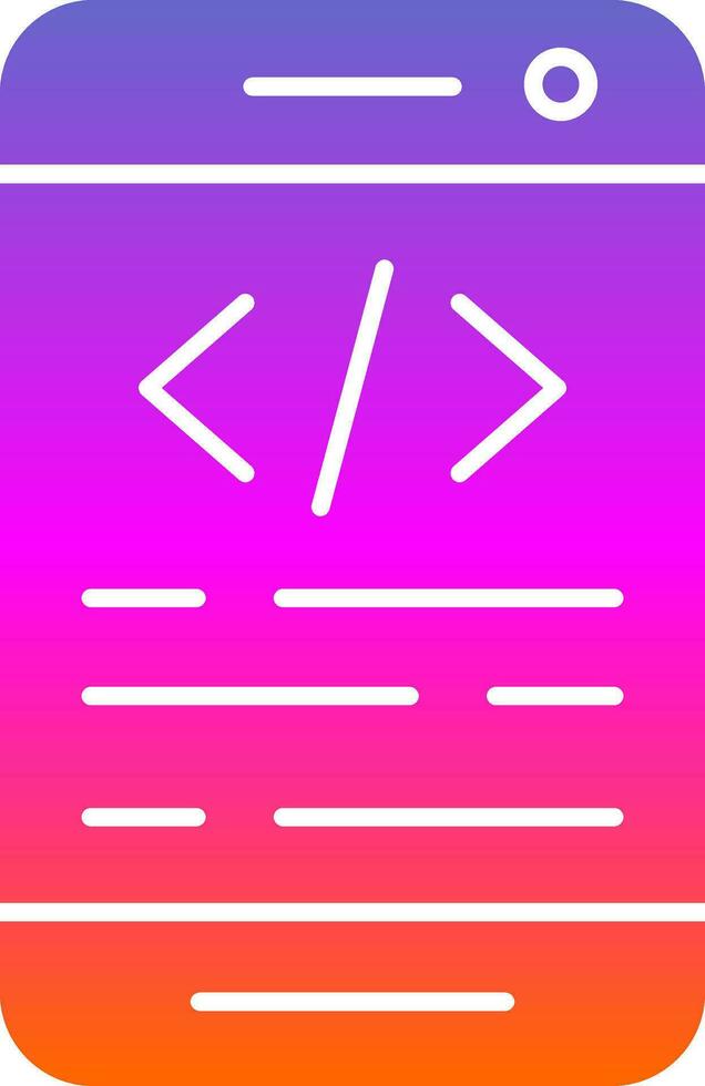 App coding Vector Icon Design