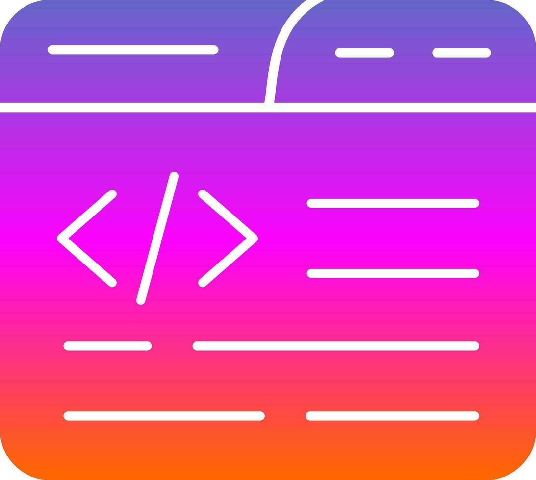 Web Coding Vector Icon Design