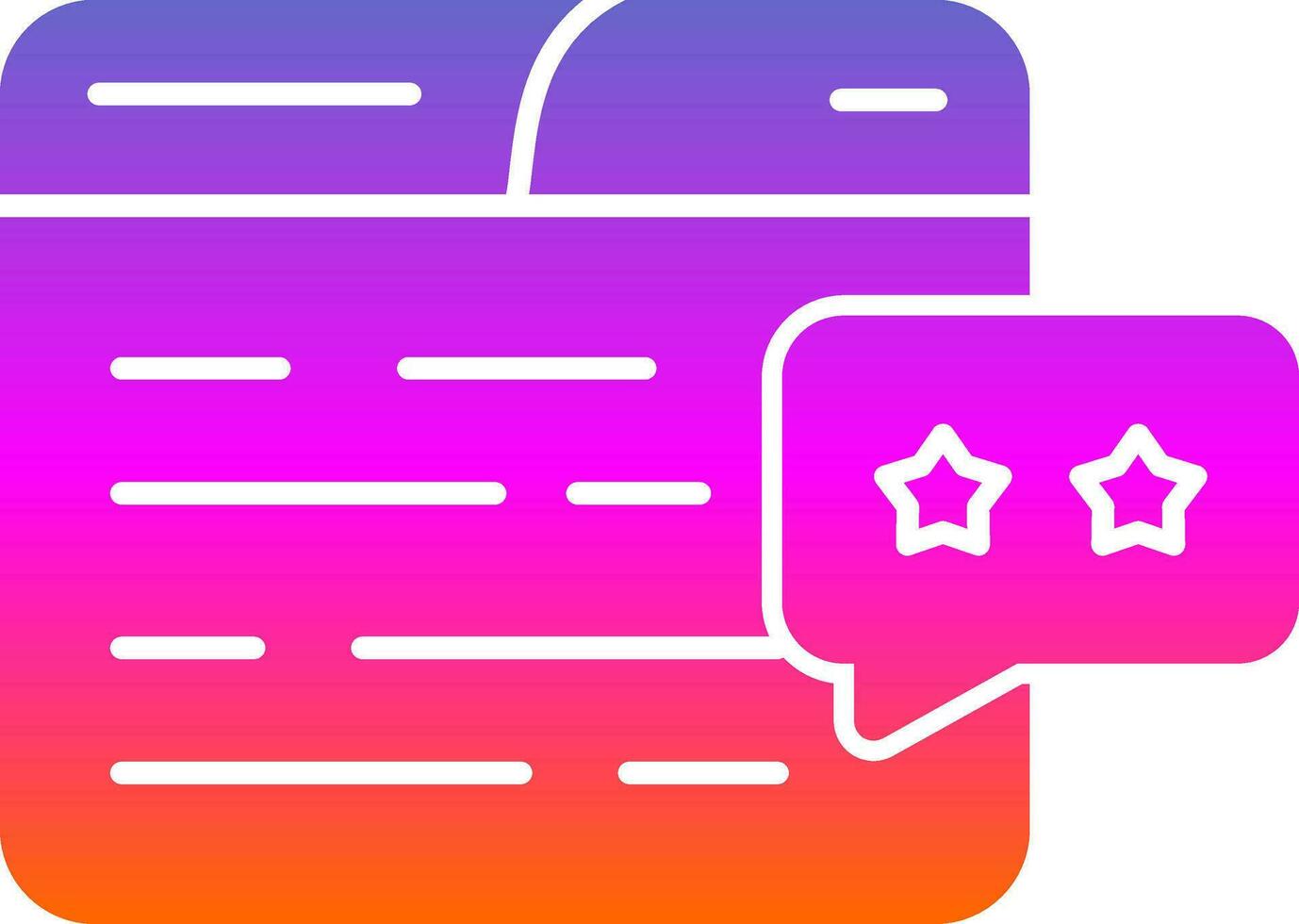 Review Vector Icon Design